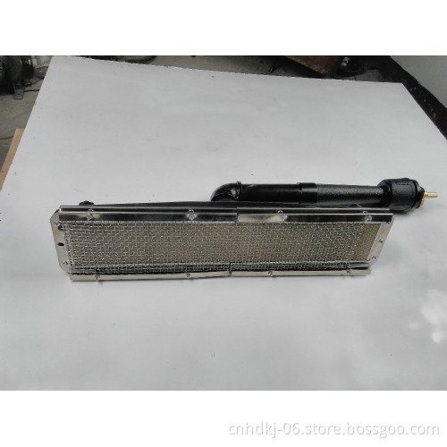 Ceramic heated infrared gas burners for industrial food dryer dehydrator